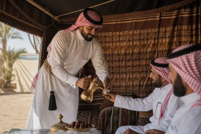 قهوجين في الرياض: ضيافة مرتبة تبدأ من حسن الاختيار